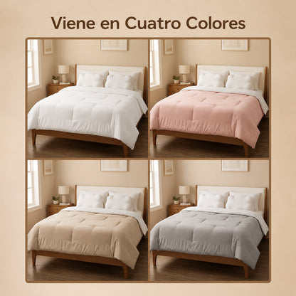 COMBO MARSHMELLOW PREMIUN: PLUMÓN + 2 COJINES + 2 FUNDAS 🛏️☁️