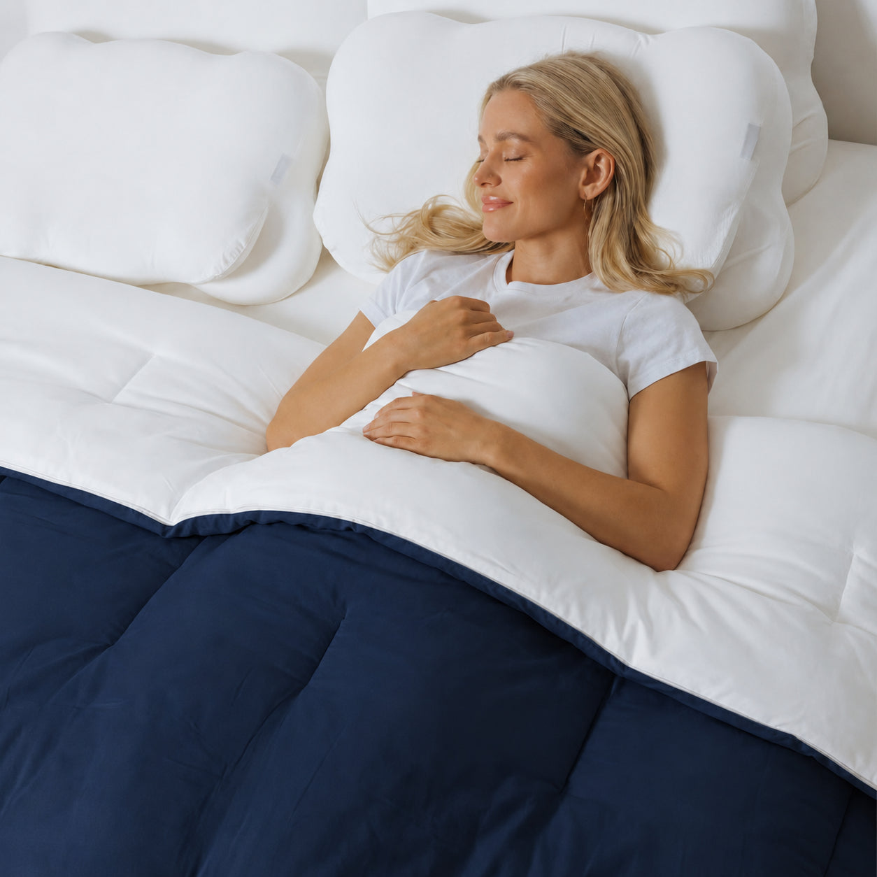 COMBO MARSHMELLOW PREMIUN: PLUMÓN + 2 COJINES + 2 FUNDAS 🛏️☁️